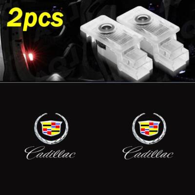 2X Ghost LED Door Step Courtesy Shadow Lights For Cadillac ATS SRX XT5 XTS CT6