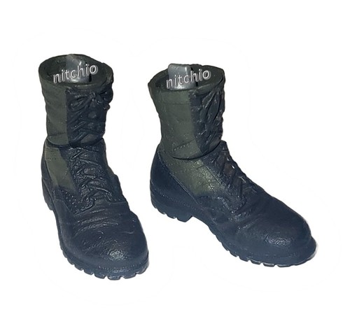 Mezco One:12 Junkyard Joe – COMBAT BOOTS 1/12 Scale Fodder - Picture 2 of 6