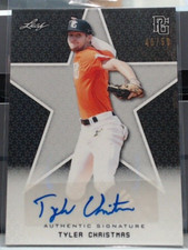 2020 LEAF PERFECT GAME TYLER CHRISTMAS ROOKIE AUTO /50 #BA-TC2 MSK