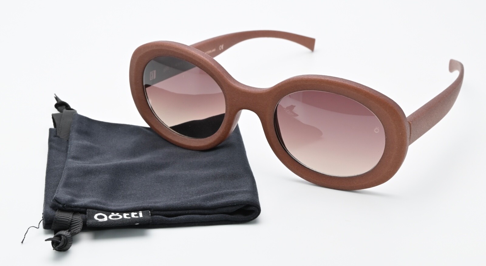 Румяна GÖTTI DIMENSION Sonnenbrille Corbo, овальные румяна Rotbraun Ultraleicht Nachhaltig M