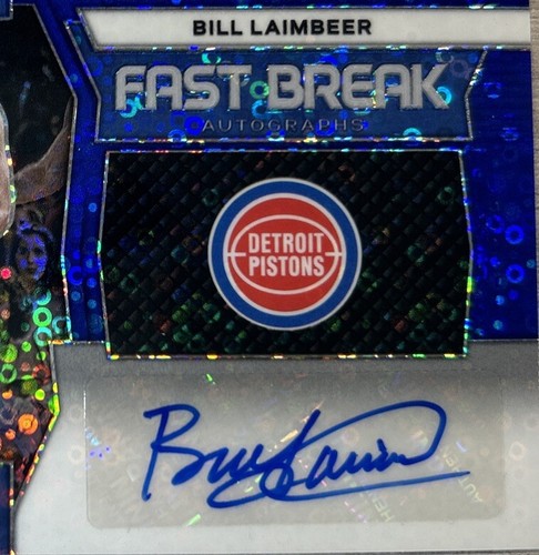 🔥Mint 2023-24 Panini Prizm Bill Laimbeer Auto Blue Disco /49 Fast Break  HOF🔥 - Imagen 5 de 7