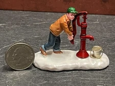 Dollhouse Miniature Man & Water Pump 1:48 Quarter inch Scale C137 Dollys Gallery
