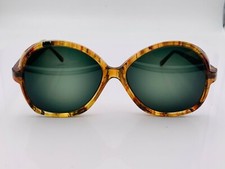 Vintage Team USA Brown Oval Horn-Rimmed Sunglasses FRAMES ONLY USA