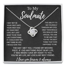 To My Soulmate Necklace, Birthday Gifts For Her, Christmas Gift For Soulmate