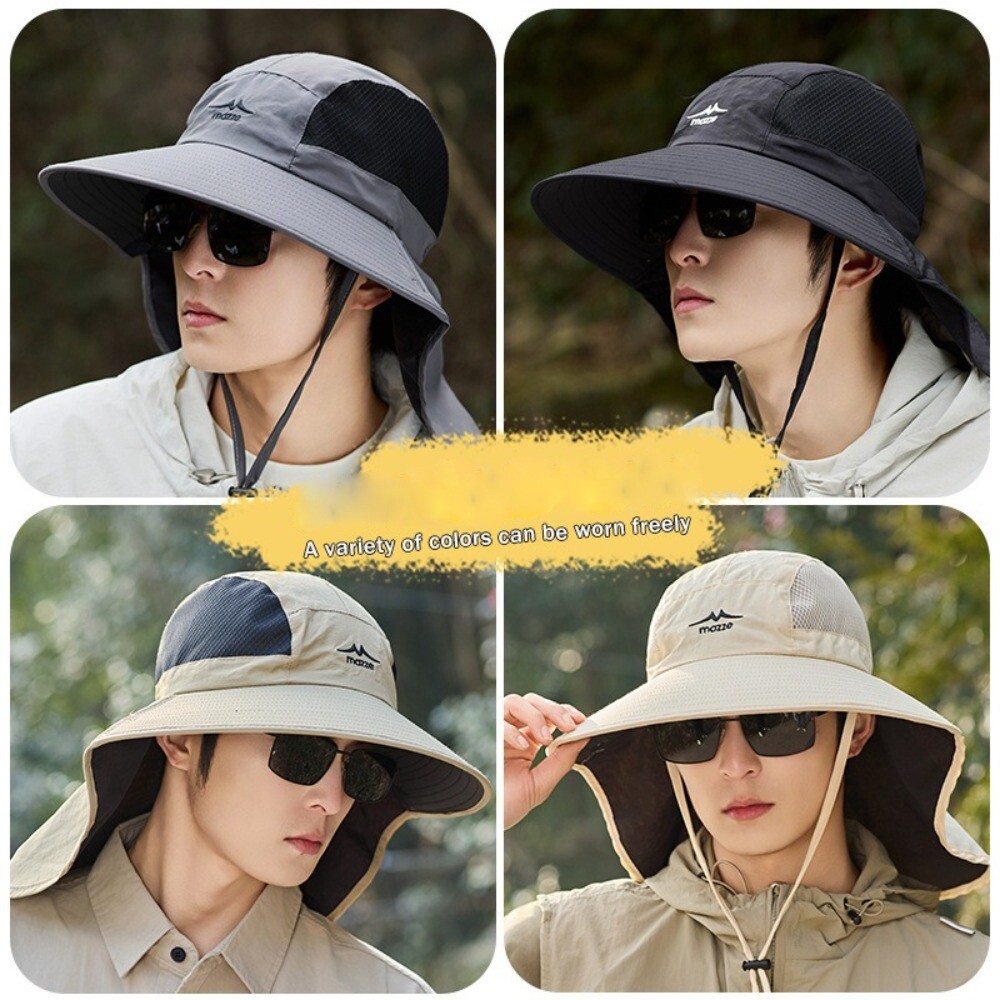 APL Berretto da spiaggia anti UV protezione collo sciarpa protezione solare cappello uomo donna