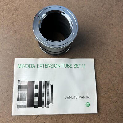 Vintage Minolta Extension Tube II for SLR Cameras Ring