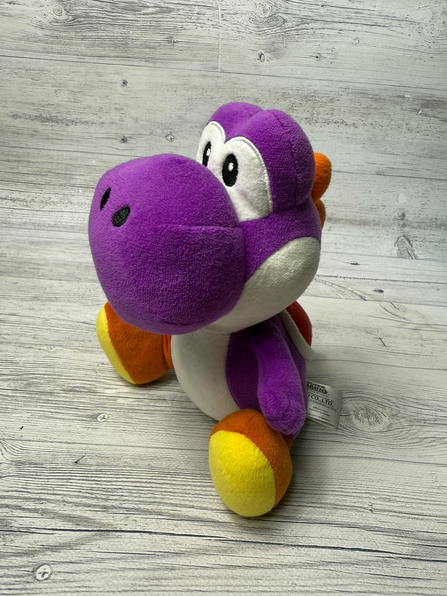 Super Mario Nintendo Purple Yoshi plush 21cm SANEI | eBay