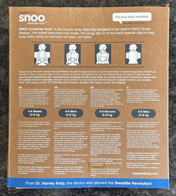 Happiest Baby Snoo Comforter Sack Size LARGE 4-6 Months