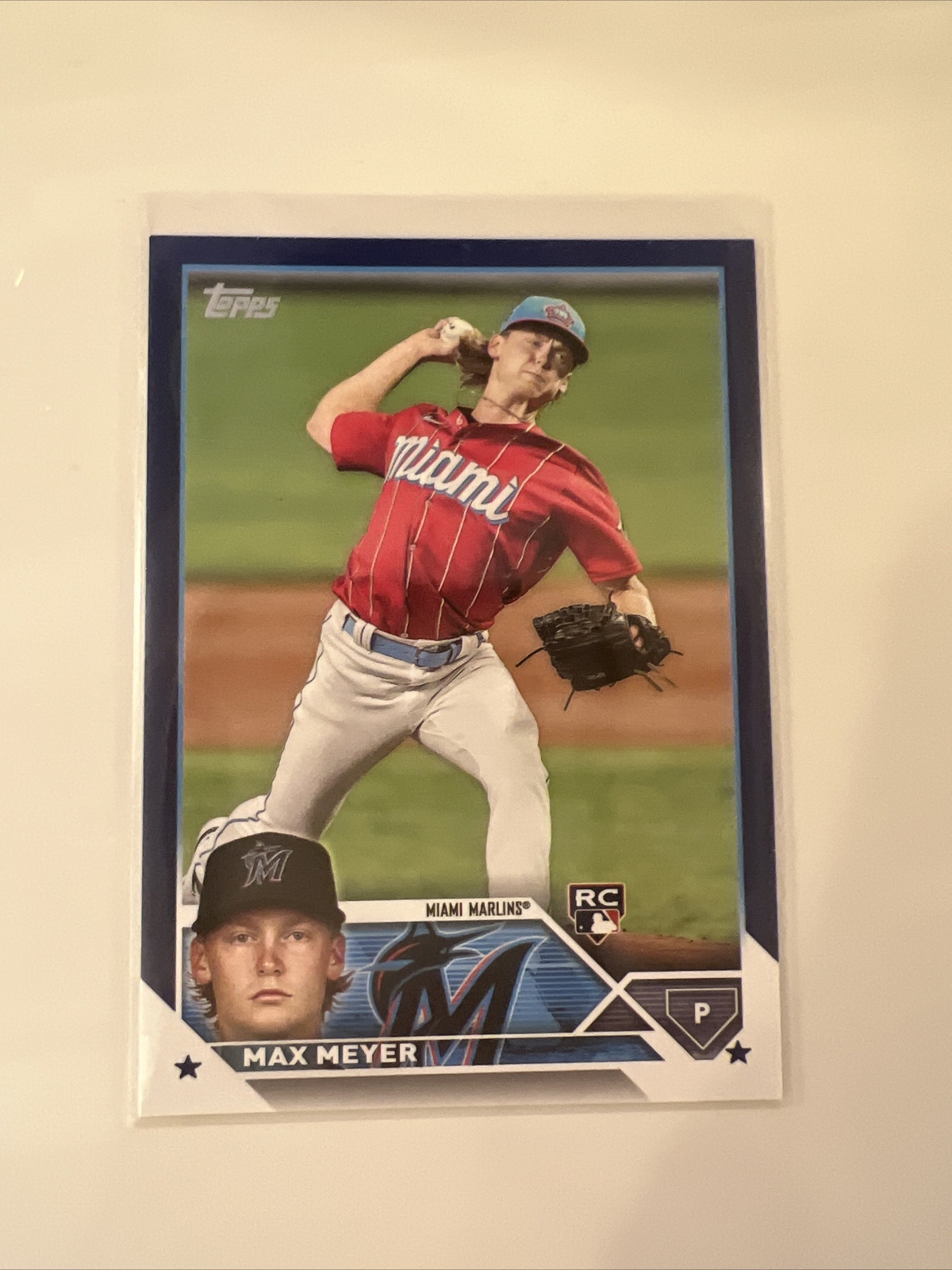 2023 Topps Series 2 Max Meyer Rookie Card RC Retail Blue  #388 Miami Marlins