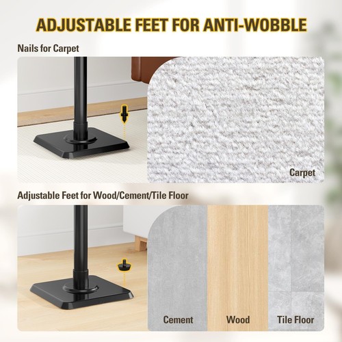 Mounting Dream Speaker Stands Height Adjustable for Satellite & Small Bookshe... - Imagen 5 de 8
