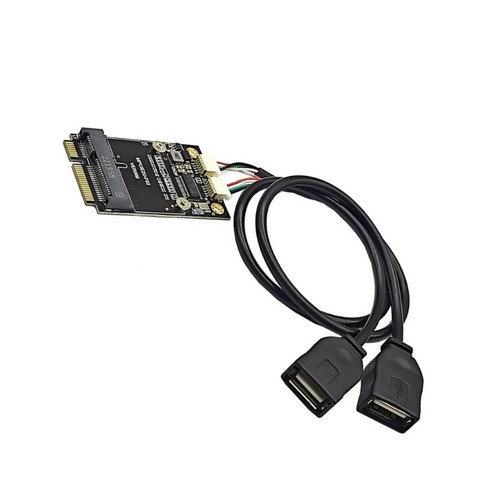 PCIE to Double USB 2.0 Adapter Expansion Card Replacement for Desktop Laptop - Afbeelding 10 van 10