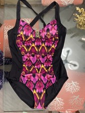 Contour Womens One Piece Swimsuit Size 16