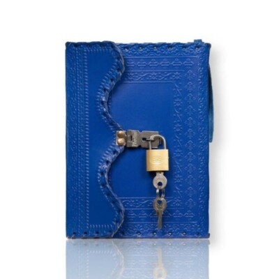 Leather Journal Dairy with Lock and Key 200 Pages | 7*5inch Gift for Her | Him