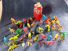 Realistic Dinosaur Action Figure Toys Mix Smaller Size Plastic Colors 50 pc