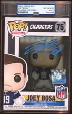 Joey Bosa Signed NFL Funko Pop Auto #75 Psa/Dna Encapsulated LA Chargers