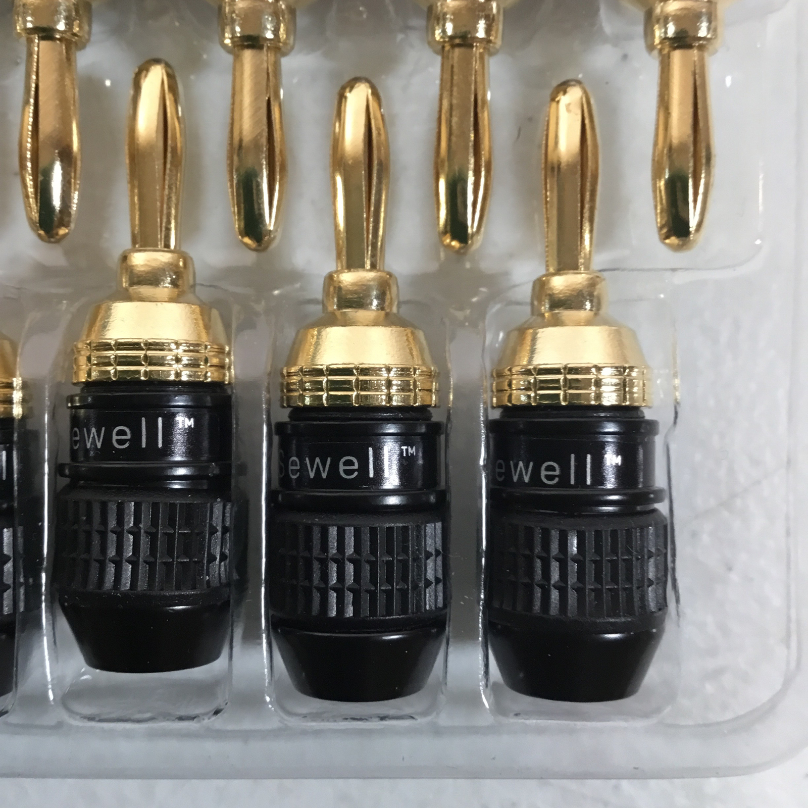 Sewell SW2986312 Black Gold Copper Deadbolt Banana Plugs 12 Pairs eBay