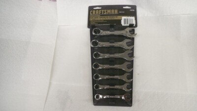 Craftsman Professional USA 7 pc 12pt stubby combo wrench set 3/8 to 3/4, 44101