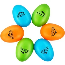 EastRock 6 PCS Plastic Egg Shaker Set Musical Hand Percussion Shakers Musical...