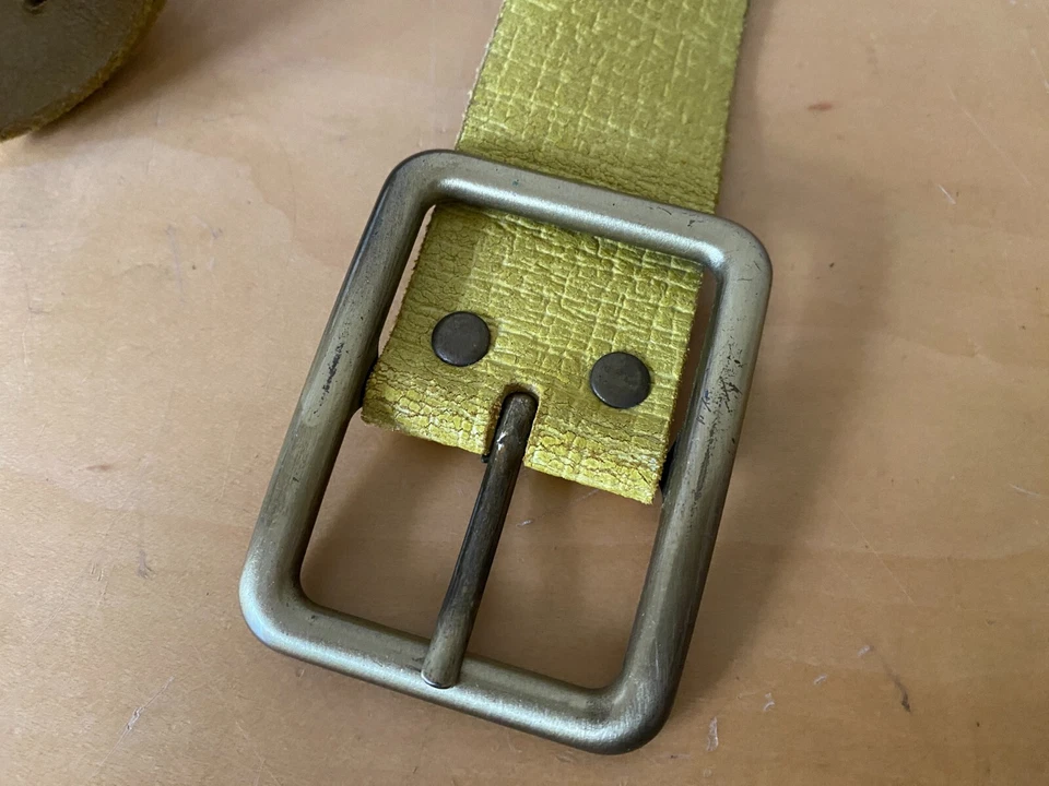 Used - Riemen/Gürtel - Schnalle Metall - Größe 85 - 4 CM Breite - Bild 2 von 4