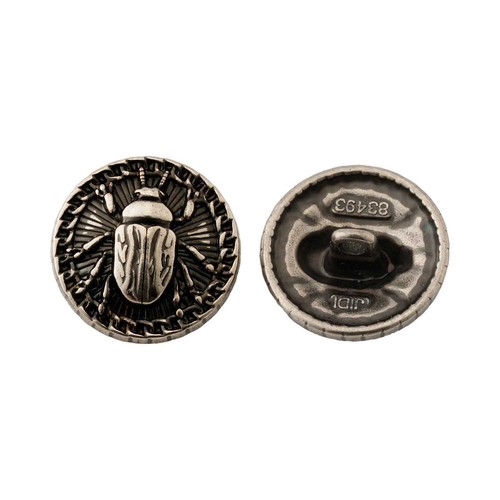 Beetle Pattern Metal Decorative Button, Vintage Style for Clothing & Crafts DIY - Picture 4 of 10