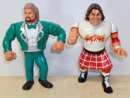 Set of 4 WWF Hasbro wrestling figures inc. Honky Tonk Man & Million Dollar Man - Imagen 2 de 11