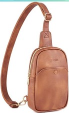 cross body sling bag w/gold embellishments