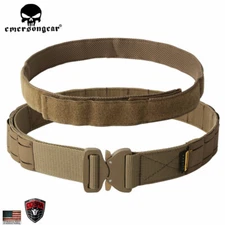 Emerson LCS Tactical Inner & Outer Battle MOLLE Combat Waist Belt Laser Cut Slot