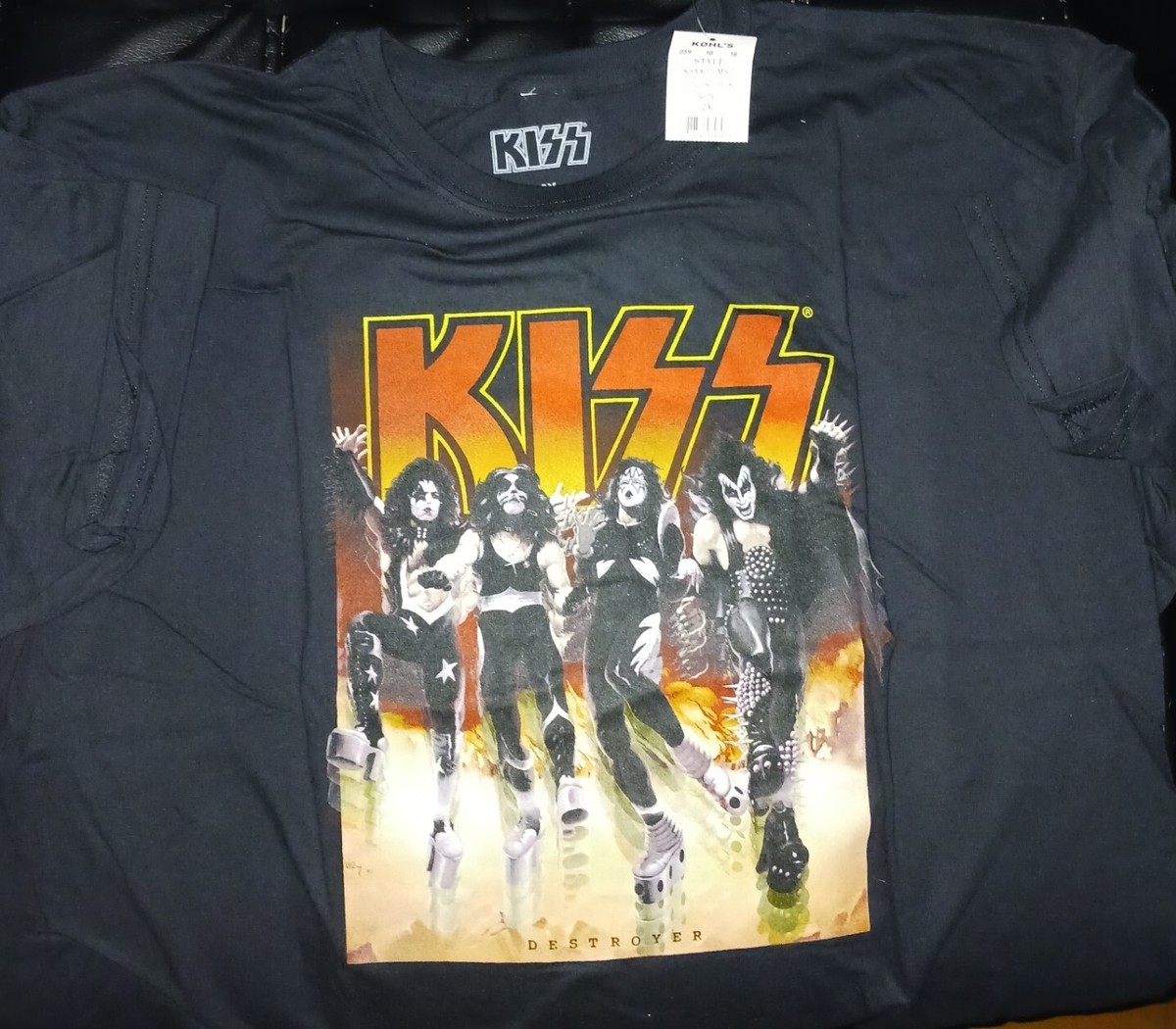 2XL KISS Destroyer Original Brown Cover Ken Kelly Kohls T-Shirt | eBay