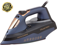Digital Supreme Steam Iron RHC570 350ml Tank Colour Control Tech Navy Champagne