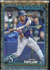 2024 Topps Update Memorial Day Camo #US30 Samad Taylor 18/25 Mariners RC
