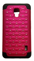 Cellairis Hybrid Ripple Case FüR Lg D500 Optimus F6 Pink/Black