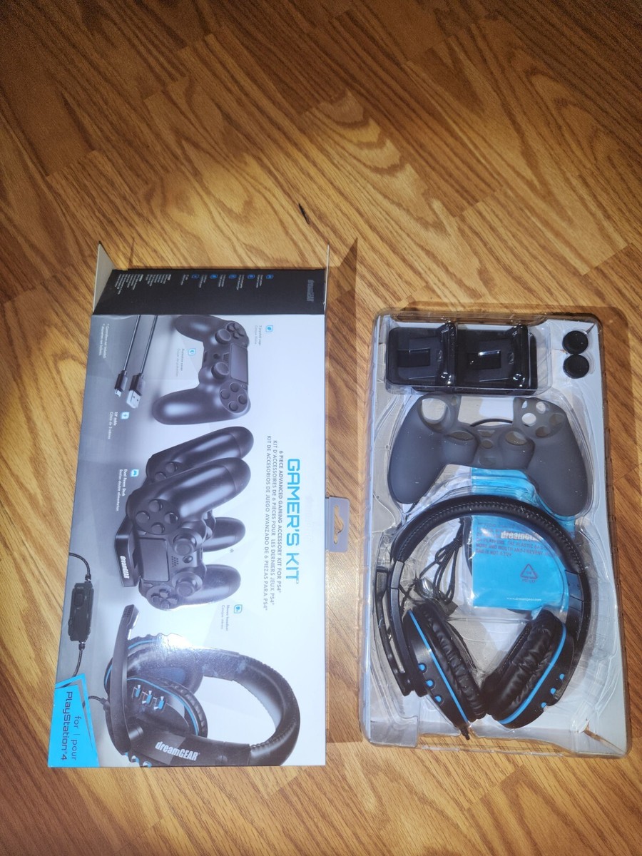 WB DreamGear DGPS4-6436 PS4 Advanced Game Accessory Kit (Black