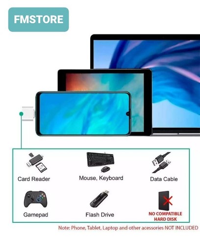 Adattatore OTG Type C Tipo C maschio USB 3.0 femmina Smartphone Tablet Android - 第 7/8 張圖片