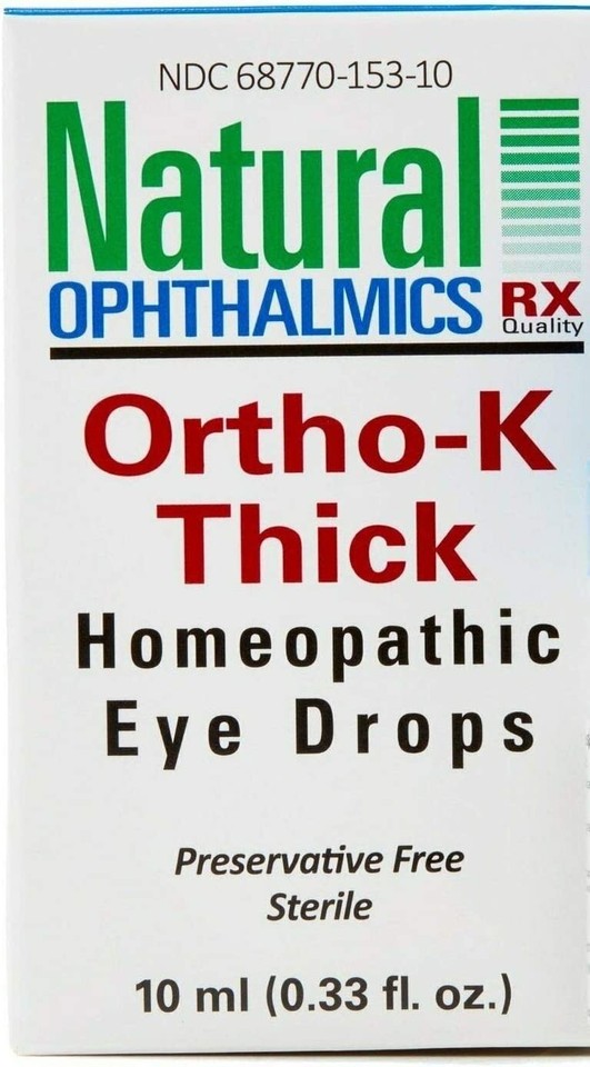 Natural Ophthalmics OrthoK Night Time (Thick) Eye Drops, 10 ml (Exp