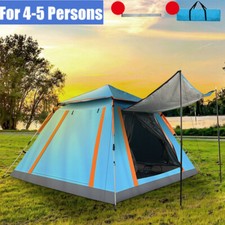4-5 People Camping Automatic Outdoor Instant Pop Up Tent Beach UV Waterproof