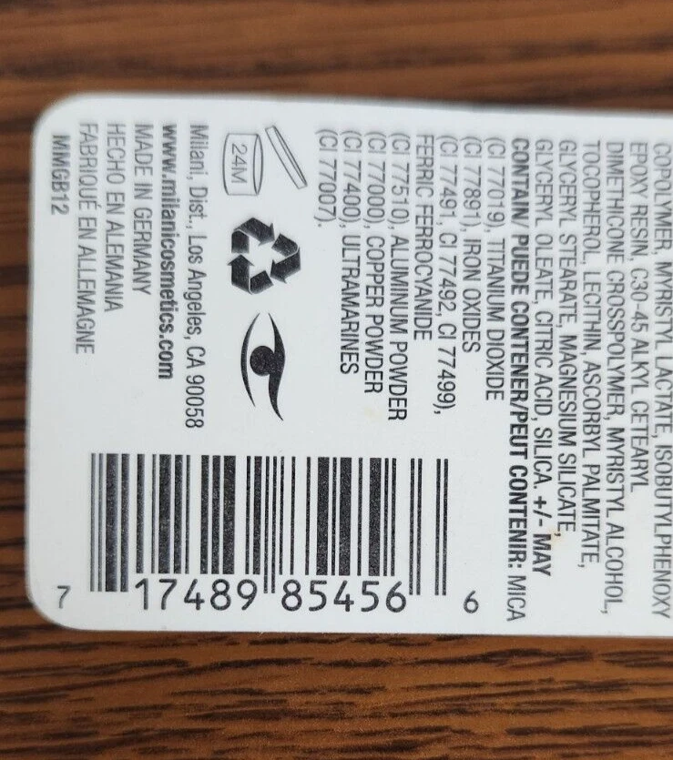 2PCS NIP MILANI RETRACTABLE GLITTER EYELINER PENCIL #06 BLACK ROCKS .01oz EA - Image 3 of 3