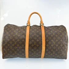 LOUIS VUITTON Monogram Keepall 55 Boston Bag M41424 LV Auth B2010RR706