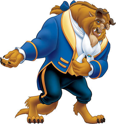 Beauty And The Beast Beast Disney Characters Vinyl Kids Room Wall Mural Art Ebay