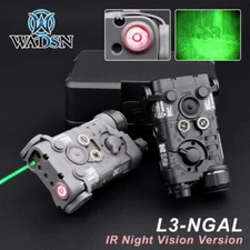 WADSN Airsoft NGAL Red Green Laser Sight IR Light Flashlight/Srtobe Night Vision