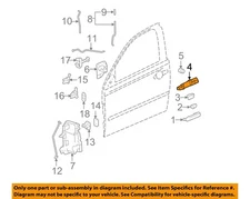 GM OEM 04-10 Equinox Front Door Lock Hardware-Handle Base 20795370