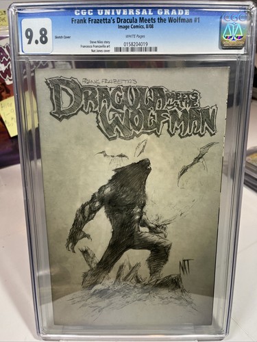 DRACULA MEETS THE WOLFMAN IMAGE HORROR COMIC ONE-SHOT FRANK FRAZETTA Cgc 9.8