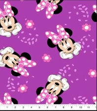 Fleece Minnie Sweet Dots Disney Minnie Mouse Kids Fleece Fabric Print A332.22