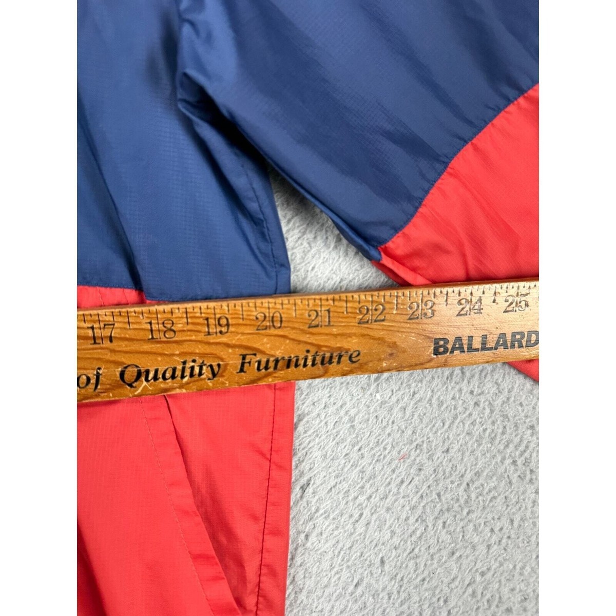 Adidas Axis Windbreaker Jacket Mens Medium Blue Red Colorblock