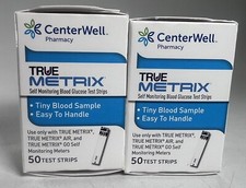 True Metrix Test Strips from CenterWell - 2 boxes 50ct Each Exp: 2024-08-28