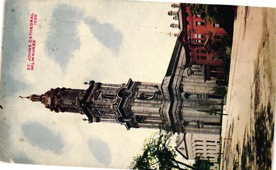 Vintage Postcard- St. Johns Cathedral, Mlwaukee, WI