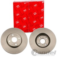 2X TRW Bremsscheiben 275Mm BelÜFtet Vorne Passend FÜR Toyota Corolla Ractis