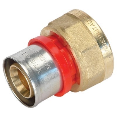 RACCORDO PRESS DIRITTO FEMMINA COMPACT 16 x 2,0 1/2" Raccordi Pressare