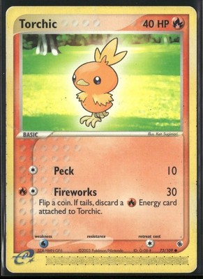 Torchic - Common Ruby and Sapphire 73/109 NM