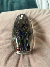 Vintage Strathearn Schottland Kunst Glas Briefbeschwerer Tropic 5 1/2" sehr guter Zustand
