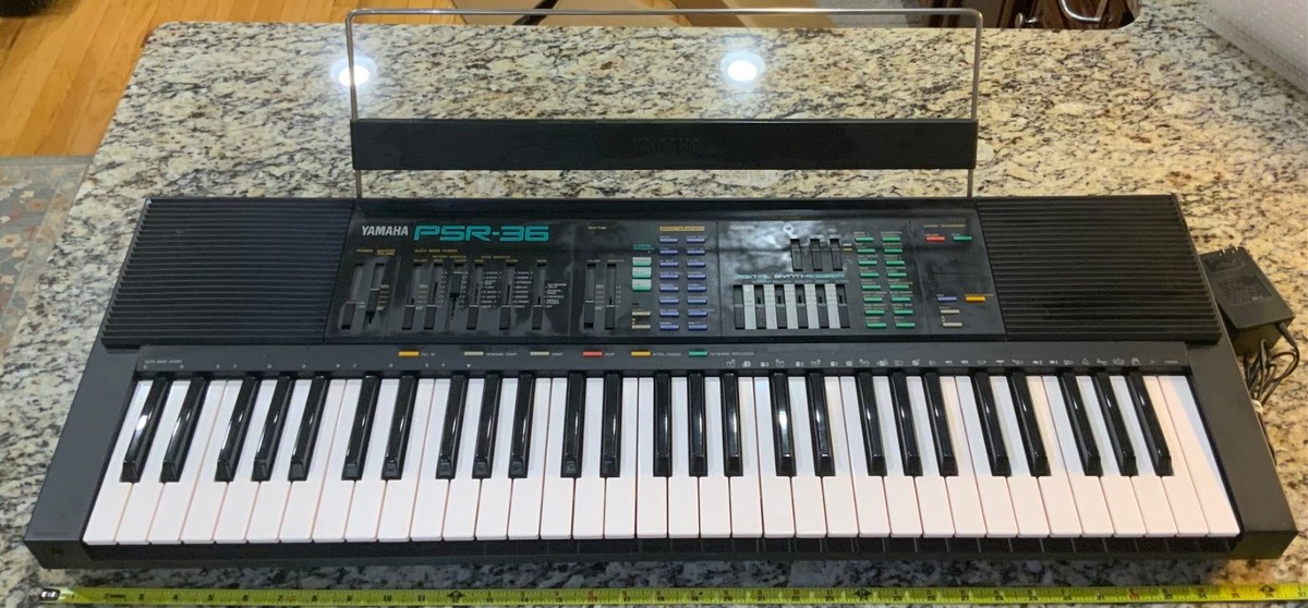 【未使用｜動作確認済】YAMAHA PSR-36 シンセサイザー Vintage Yamaha Psr-36 Midi FM 1988 Portable Synthesizer Keyboard